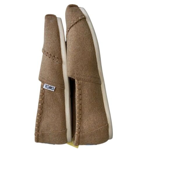 TOMS NIB Womens Seasonal Classic Wool/Faux Shearling Lined Slip On Toffee Size 7 - Picture 10 of 11